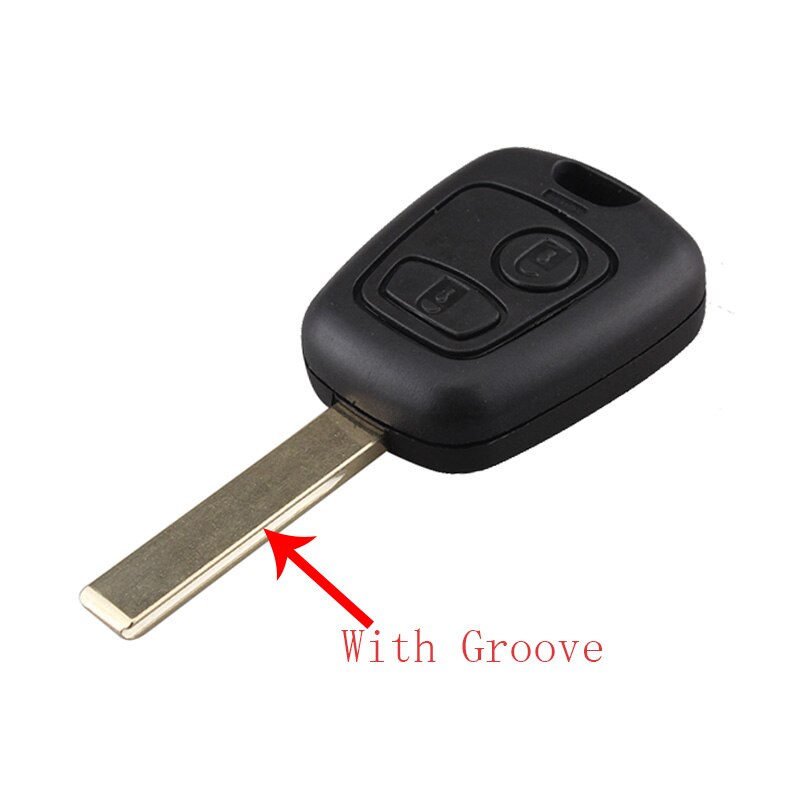 Qwmend 2- painikkeinen älykäs autonavaimen kuori citroen  c1 c4: lle peugeot 106 107 207 307 407 206 306 406 auton kaukosäätimen avaimen kotelon kansi