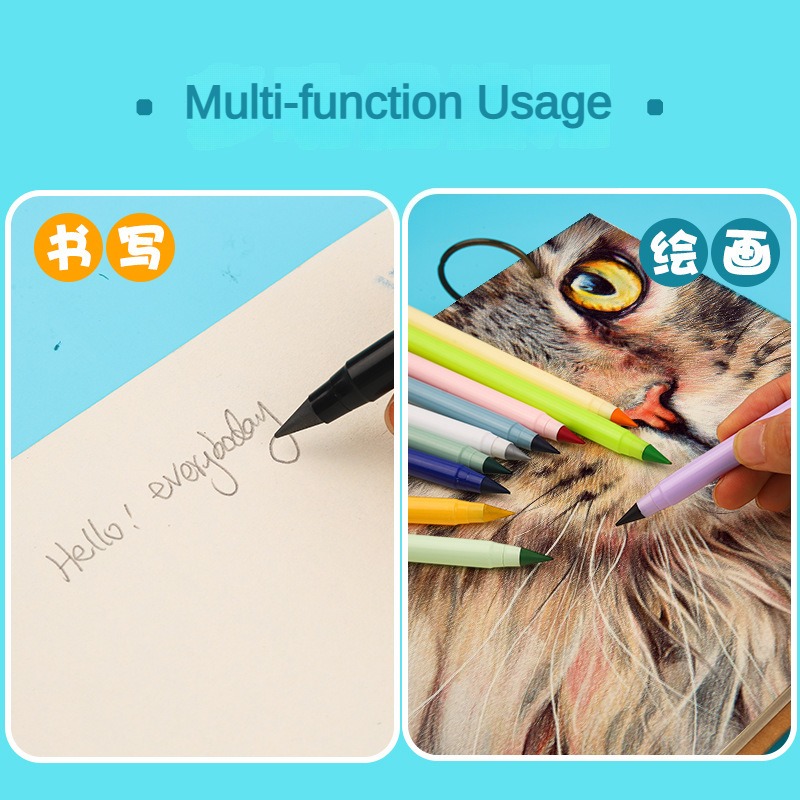 13 Colors Colored Infinity Pencils Unlimited Eternal Writing Pencil Erasable Colorful Pen School Office Supplies Stationery