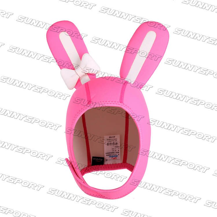 4mm rabbit cartoon submersible wigs submersible cap pink white female Cartoon diving cap hood Adult children scuba diving cap: Yellow