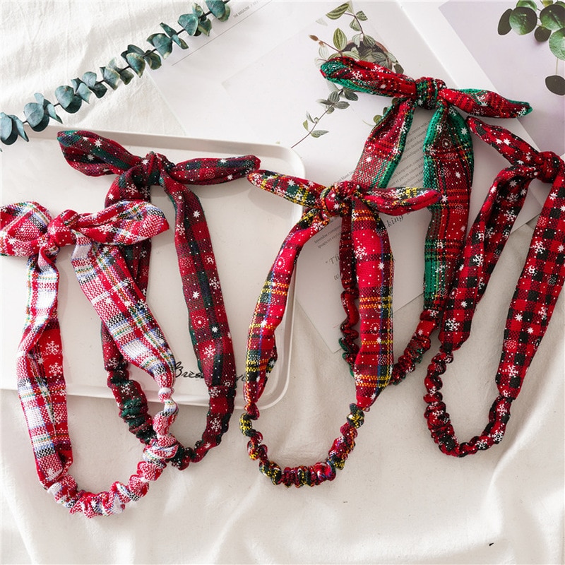 Christams dekorationer krans snefnug gitter pandebånd år dekor navidad kvinder hår tilbehør glædelig jul.