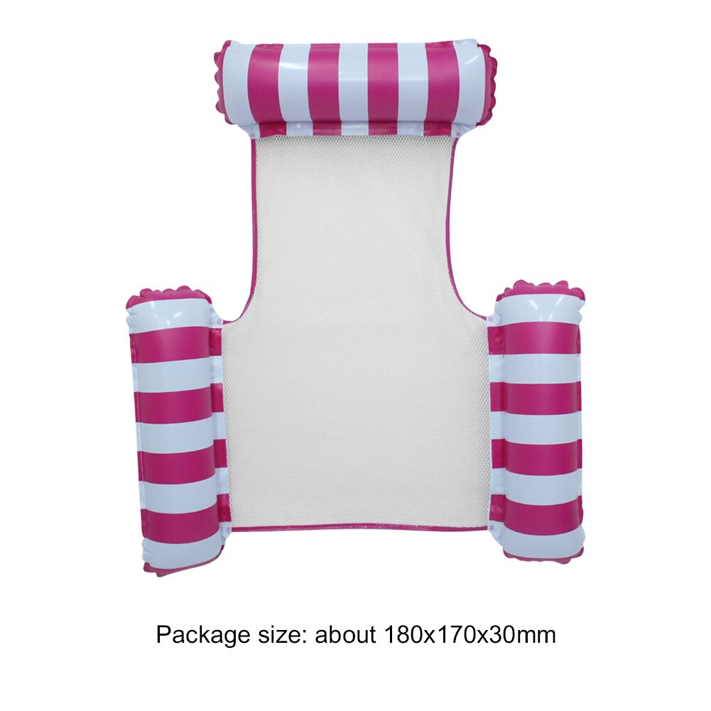PVC Water Hammock Float Lounger Swimming Pool Inflatable Recliner Chair Bed Leisure Chair Water Sports Toys floating pad