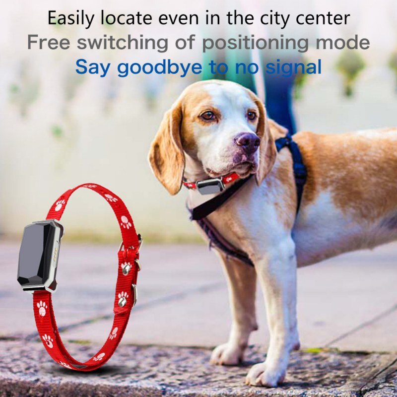 Pet Tracker Dog Waterproof Adjustable GPS Positioning Collar Real Time Tracking Locator Device GPS /AGPS/ LBS / WIFI Models