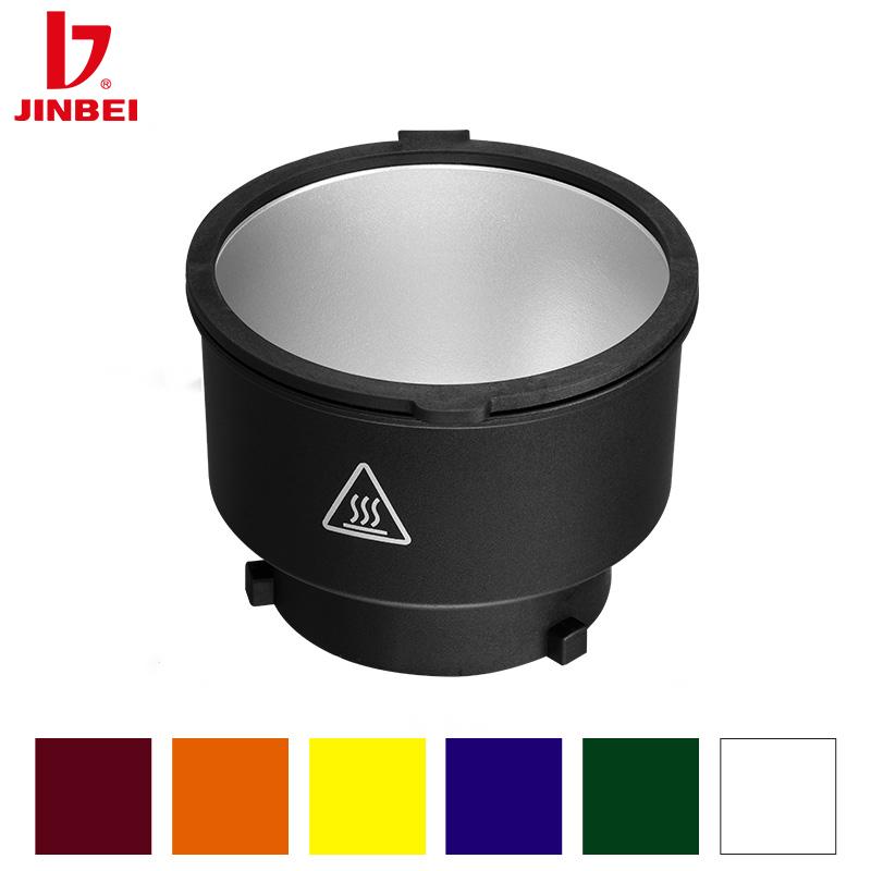 JINBEI MH Color Gels Magnetic Reflector Studio Flash LED Light CTO Lamp Shade Photography Equipment