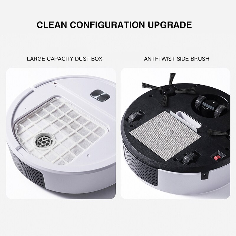 Robot Vacuum Cleaner 3 IN 1 Suction Smart Memory Electric Water Tank Wet Mopping Washing Robot Vacuum Cleaner Stofzuiger Robot