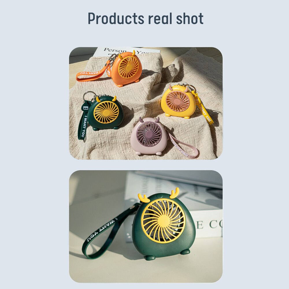 Handheld Student Fan, Silent Office Desk, Usb Rech... – Grandado