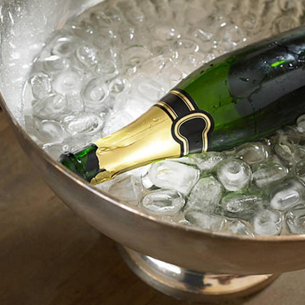 Isterninger skål i rustfrit stål metal bar øl tønde champagne vin stor is spand stegt is skål bar tilbehør