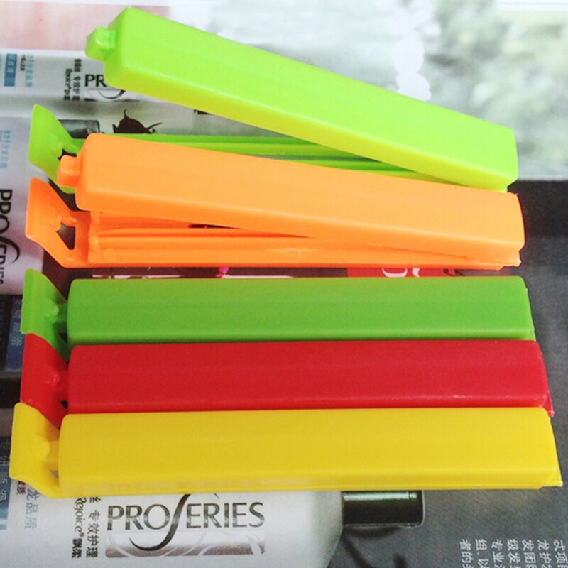 Thuis 6 stks/set Grote Snack Seal Opbergtas Clips Opslag Extra klem seal Ziplock Clip Plastic Zakken Voedsel Voor Verse
