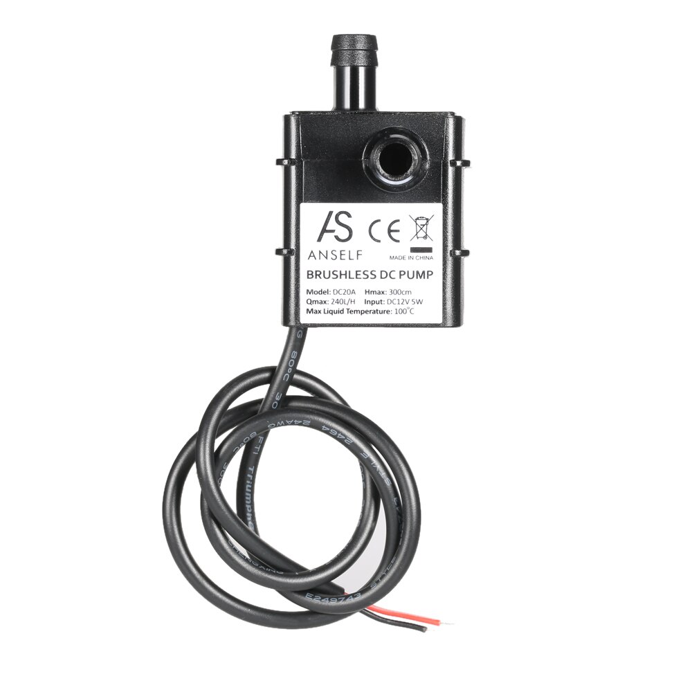 Mini Aquarium Water Pumps DC12V Micro Brushless Water Pump Waterproof Submersible Fountain Aquarium Circulating 240L/H 5W Pump