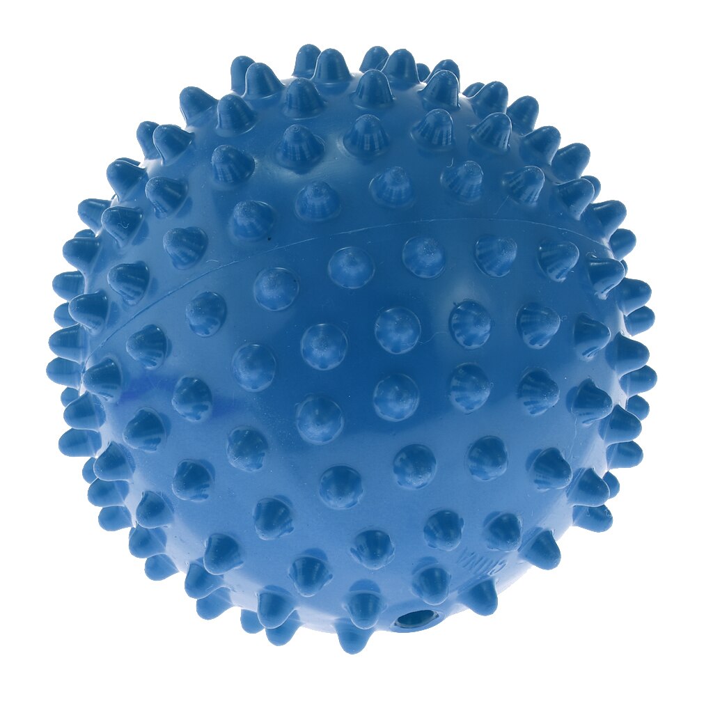 4 Inch Blauw Pvc Opgeblazen Knobbelige Bouncy Bal Massage Zintuiglijke Bal Kinderen Speelgoed