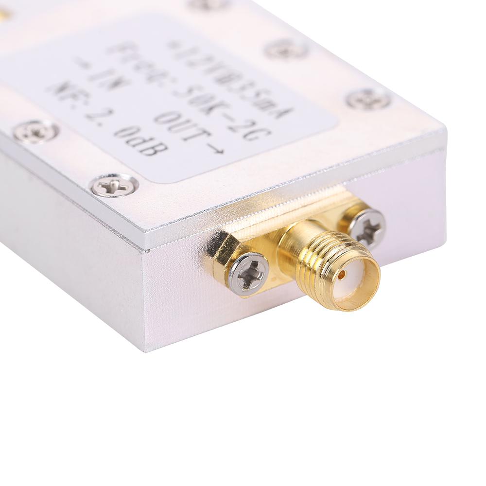 RF Amplifier Signal Receiver 50K-2GHZ Low Noise Amplifier RF Amplifier Broadband Low Noise Amplifier LNA Gain 31DB Gain