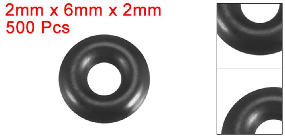 10 Stks Metrisch O Ringen Zwart Nitril Rubber 55mm OD 3.5mm