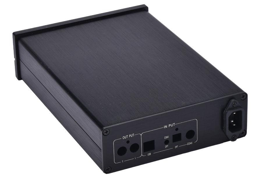 TIANCOOLKEI WH1706D audio decoder aluminum case has been holed USB fiber coaxial For DIY DAC Amplifier Chassis