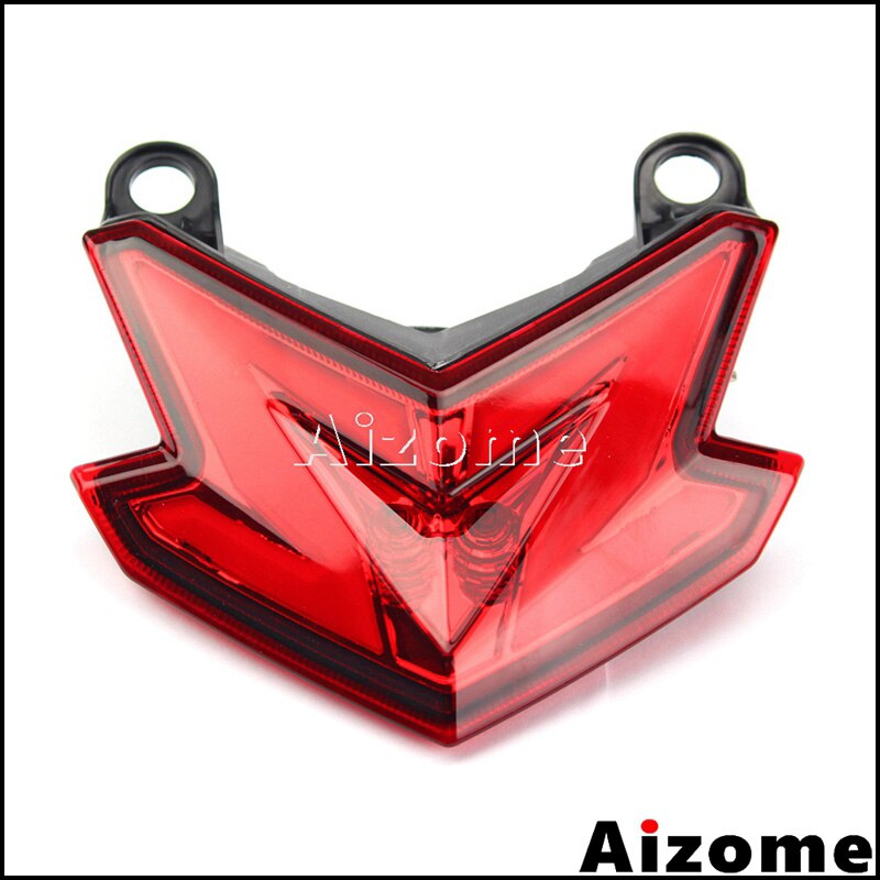 Luz LED trasera integrada para motocicleta, lámpara de parada roja, intermitentes, para Kawasaki Z800 Ninja ZX6R 636