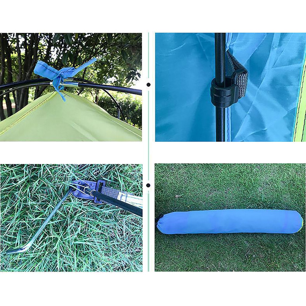 Bärbart solskyddstält för strandhimmel solskydd lapptäcke vikbart resor utomhus camping fiske uv skyddstält