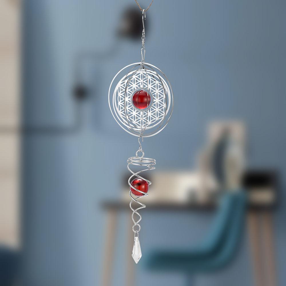 Wind Glockenspiel Nette Wind Glockenspiel Metall Musik Spirale Kristall Ball Wind Für drinnen Und draussen Heimat Oder Einkaufen nordisch Dekoration fenster