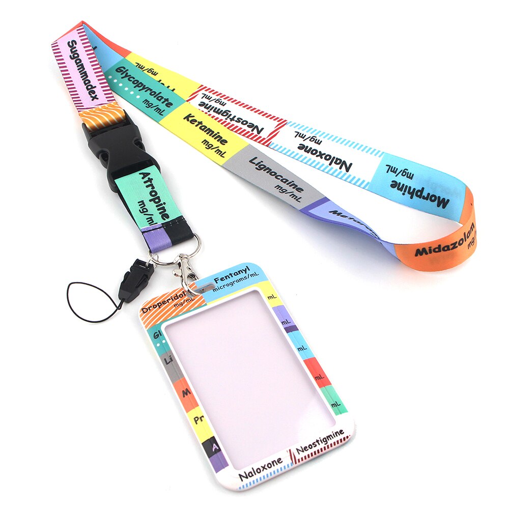 JF0133 Icu Medische Lanyard Credit Card Id Houder Tas Arts Verpleegkundige Student Vrouwen Reizen Bank Bus Visitekaartje Cover Badge