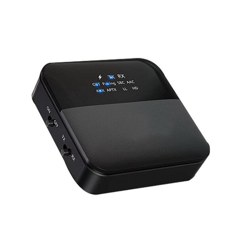 2 in 1 bluetooth 5.0 sender modtager adapter trådløs hd  o 3.5mm aux rca aptx til tv hjem stereoanlæg