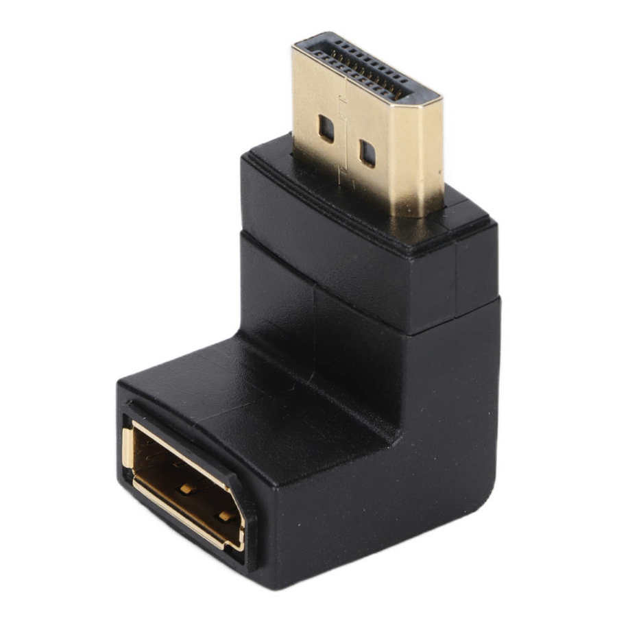 90 Degree 4K Displayport 1.4 Converter Right Angled DP Adapter UP Down for HD Display Projector