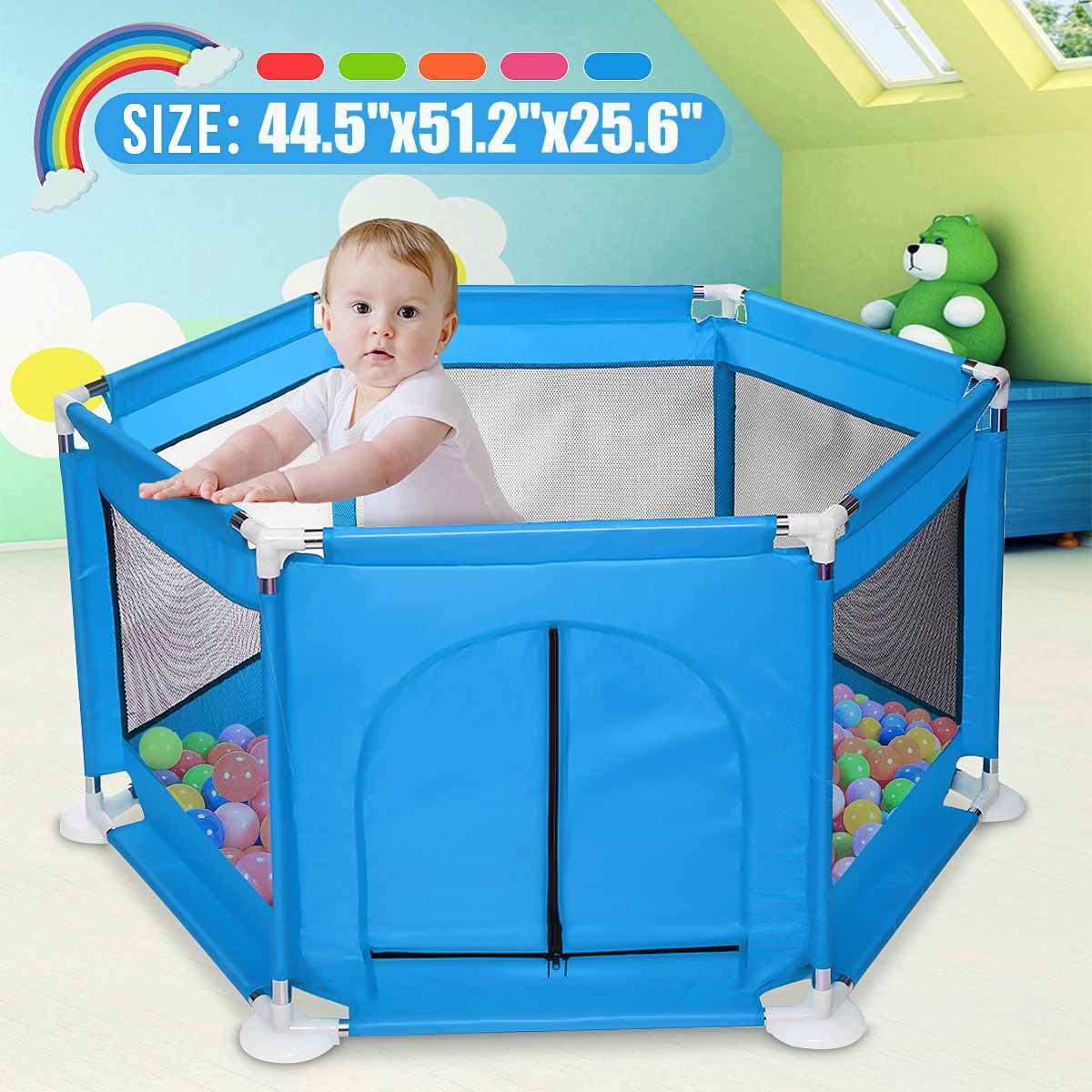 Baby Box Voor Kinderen Hek Ballenbad Park Kids Veiligheid Barrière Pasgeboren Baby Speeltuin Indoor Park Kids Activiteit Play Pen