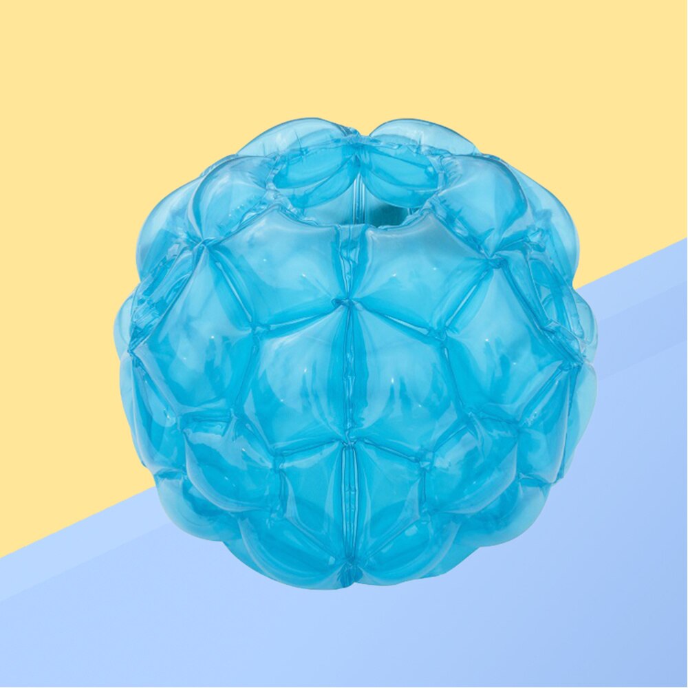 1pc 60*60cm gonflable PVC pare-chocs corps Zorbing Zorb bulle football pour enfants enfants adultes (bleu Transparent): Blue