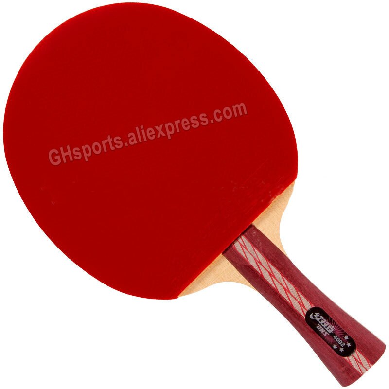 Dhs 4- stjernet bordtennisketsjer 4002 med gummi (orkan 3)  original dhs 4-- stjernet bordtennisbat