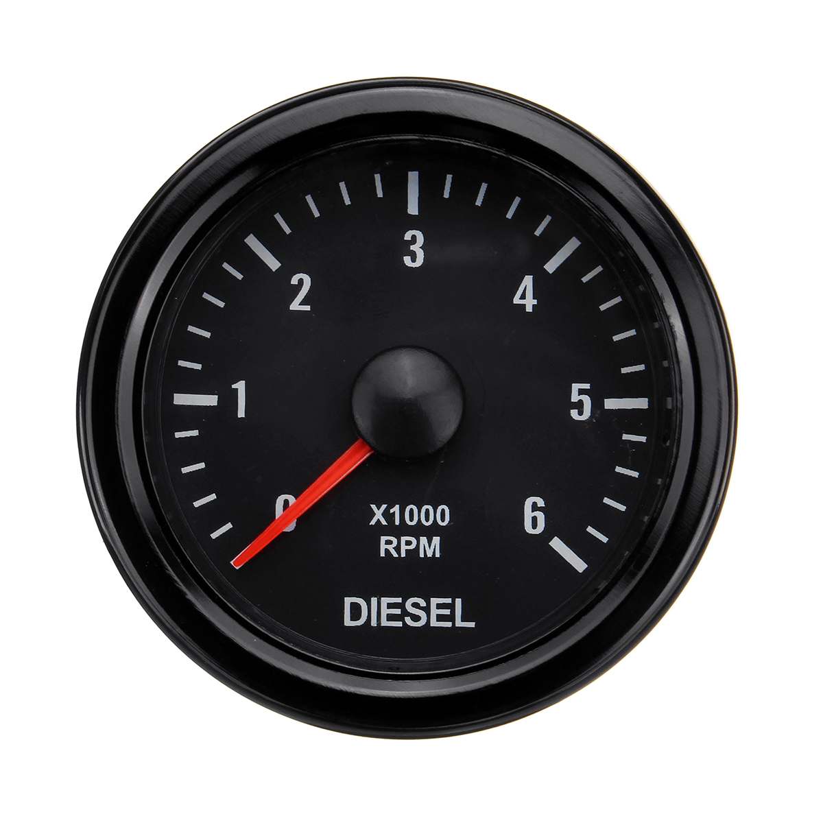 52mm 12V Car Tachometer 0-6000 RPM (On Dash) White Electrical Tachometer Gauge For Diesel Motor Engine Universal Tacho Gauge