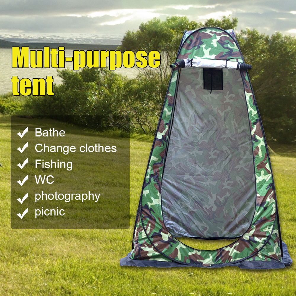 Outdoor Pop Up Tent Camping Douche Badkamer Moving Privacy Wc Kleedkamer Onderdak Waterdichte Enkele Moving Vouwen Tenten