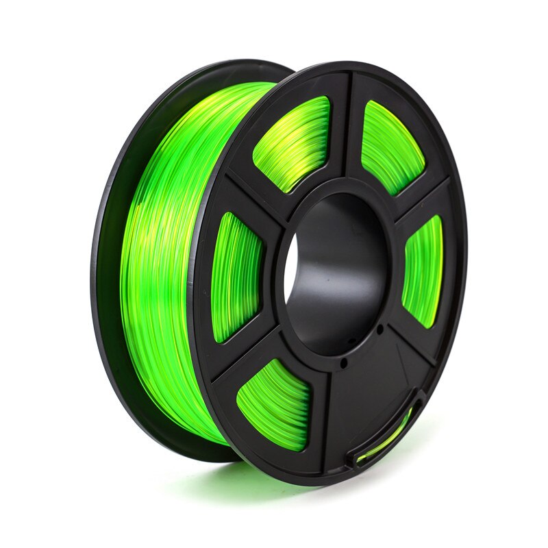 PETG 1.75mm 3D Printer Filament 1kg/2.2lbs Plastic Filament Material for 3D Printer PETG Carbon Fiber: Transparent Green