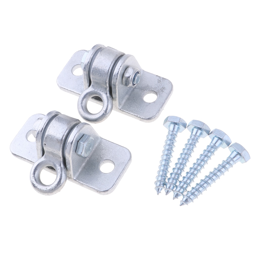 1 Pair Swing Wall Mount Bracket Hammock Great Load-bearing Hook Hold 15 KN With 4 Screws Use in Inside / Outside Home