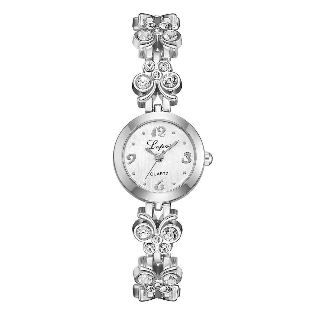 Lvpai Luxe Casual Mode Armband Horloge Bloem Band Polshorloge Jurk Elegantie Quartz Horloge Voor Vrouwen Horloge