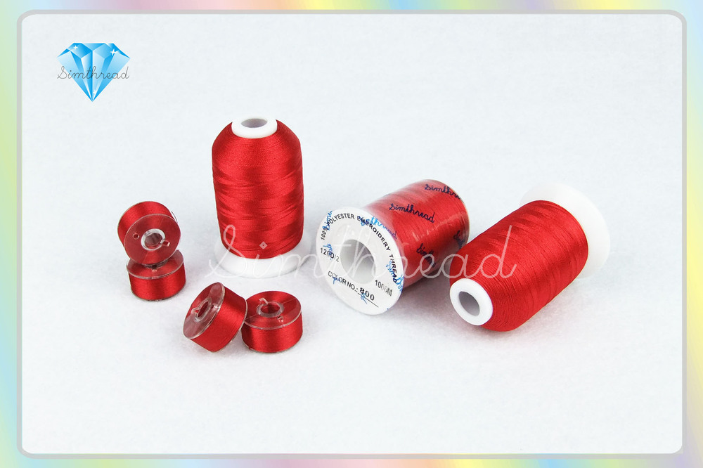 Simthread rode kleur letters een 12 stks pre-wond ... – Grandado