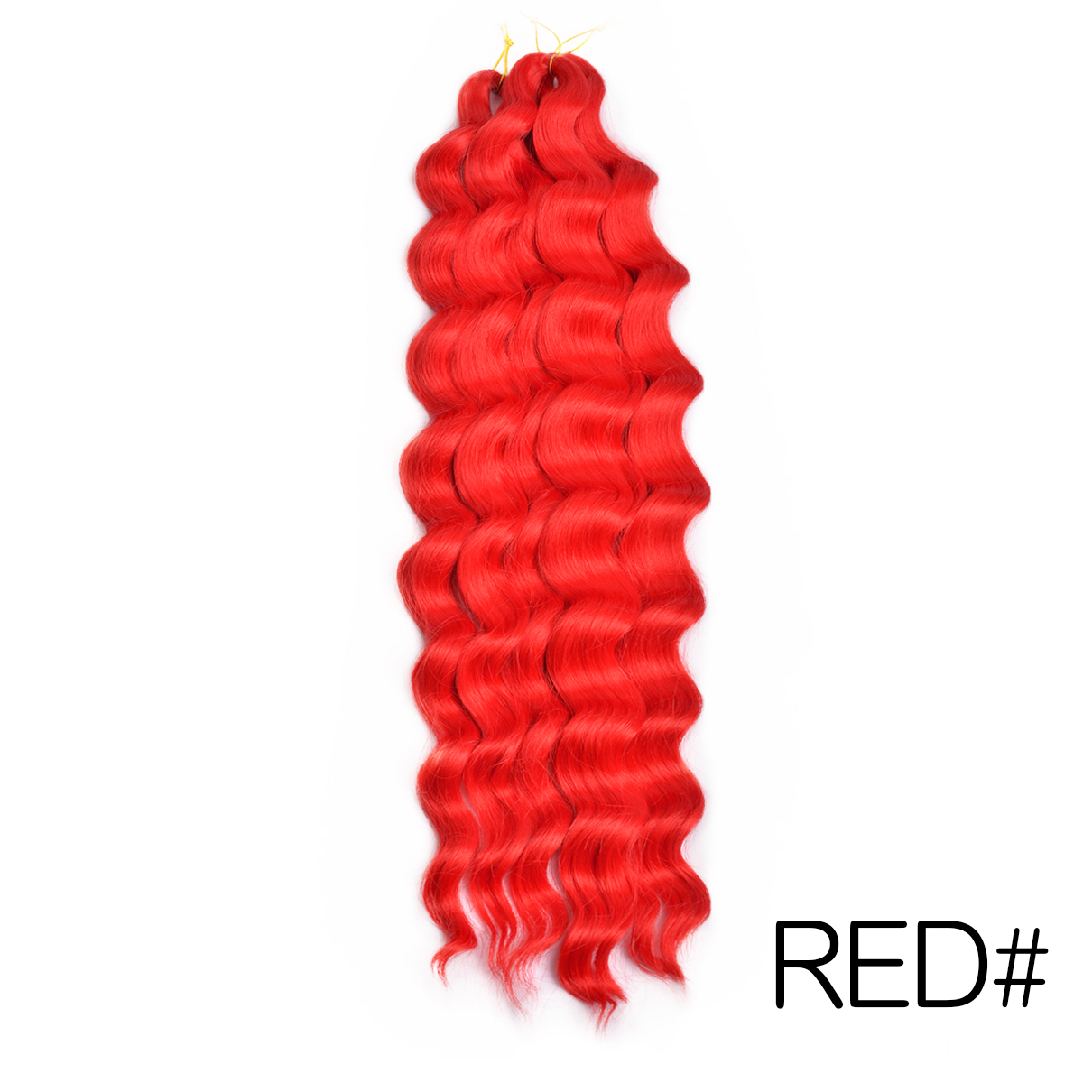 Syntetisk anna twist hæklet krøllet hår 24 cm dybt bølget fletning hår ombre blond brun vandbølget fletning hårforlængelse