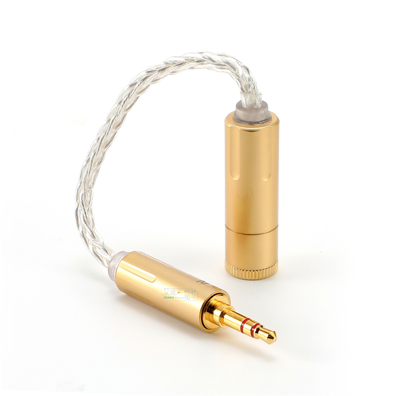 Cable de Audio para auriculares de soldadura Manual para jack XLR 3,5mm 4,4mm 6,35mm 2,5mm macho hembra con adaptador de auriculares de Cable plateado