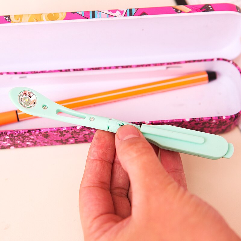 Luz da noite livro com clipe mini portátil led lâmpada de leitura de poupança de energia viagem quarto pasta de luzes flexível luz led