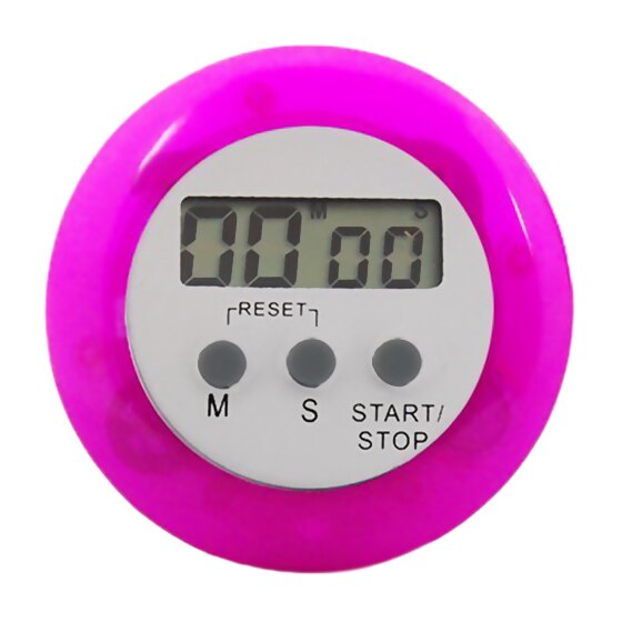 Purple/White Digital Electronic Magnetic Kitchen Timer & Digital Magnetic LCD Timer Stop Watch Kitchen Cooking Countdown - Orang