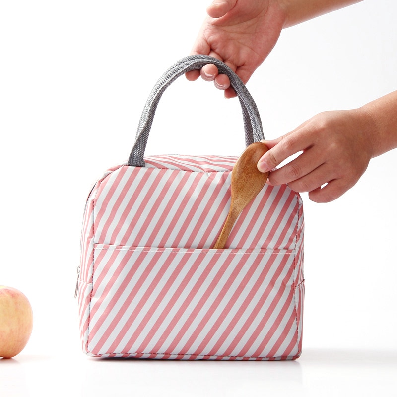 PLEEGA Functionele Patroon Cooler Lunchbox Draagbare Geïsoleerde Canvas Lunch Tas Thermische Voedsel Picknick Lunch Tassen Voor Vrouwen Kids
