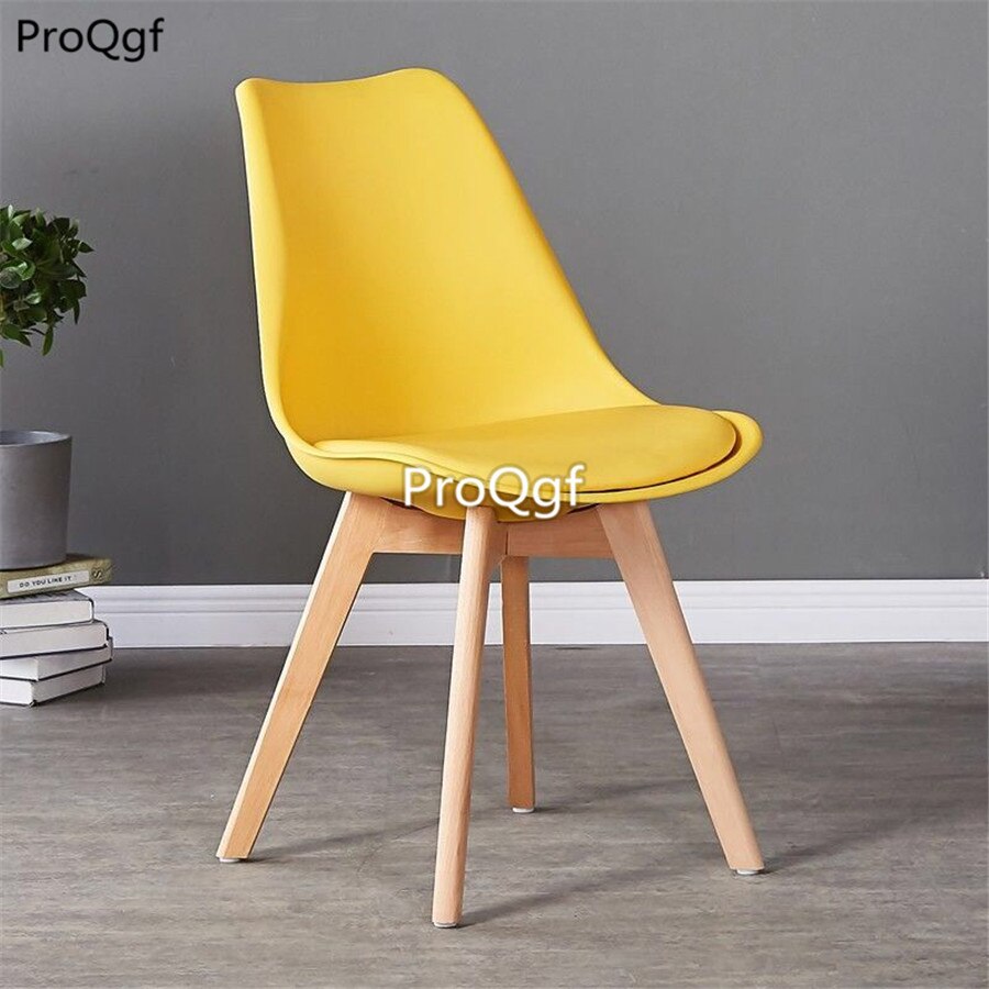 Prodgf 2Pcs A Set pp plastic and wood leg Dining Chair