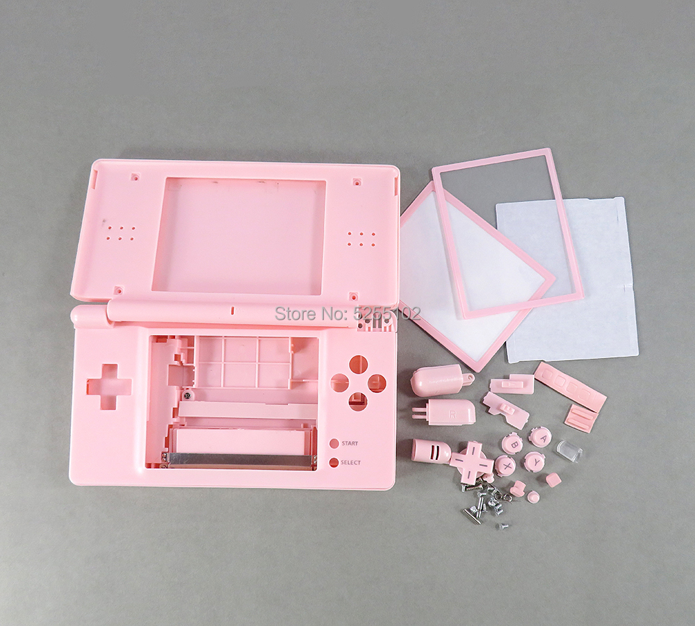 1set Full Housing Cover Case For NDSL Housing Case with Full Buttons for Nintendo DS Lite Transparent clear Shell Cover Case