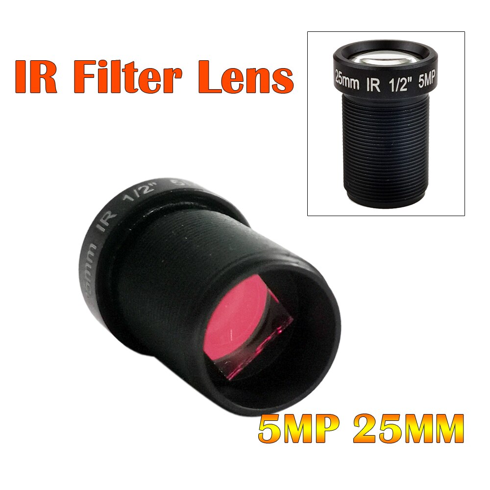 5 megapíxeles lente de cámara de acción 5MP 25mm M12 IR filtro 1/2 pulgadas de larga distancia de visión para EKEN SJCAM Xiaomi Yi Gopro Hero Sport Camer
