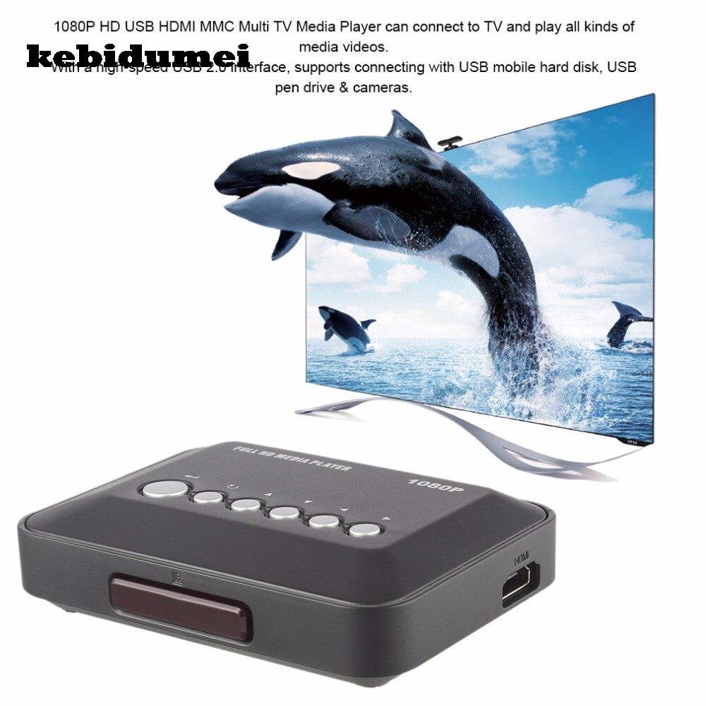 Dc 5V 2A Hd 1080P Usb Hdmi-Compatibele Mediaspeler Doos Sd/Mmc Tv Video &#39;S sd Mmc Rmvb MP3 Multi Tv Met Ir Afstandsbediening