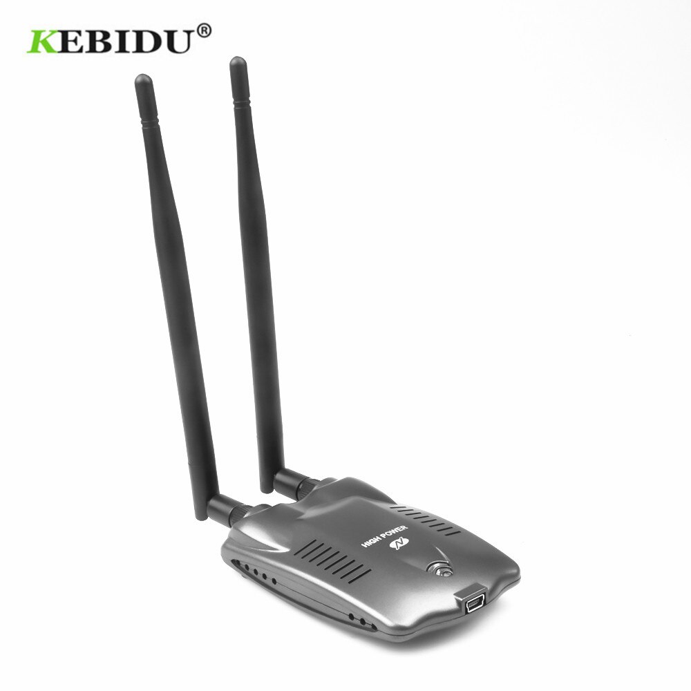 KEBIDU-tarjeta de red inalámbrica BT-N9100 Beini, antena Dual de alta potencia de 3000mW, RTL8192FU, adaptador Wifi USB