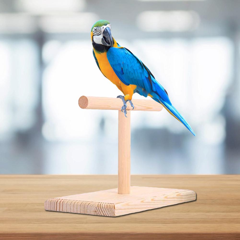 Percha para pájaros, juguetes para loros, soporte de madera Natural para colgar pájaros, soporte de madera para oficina, juguete para morder de Ave