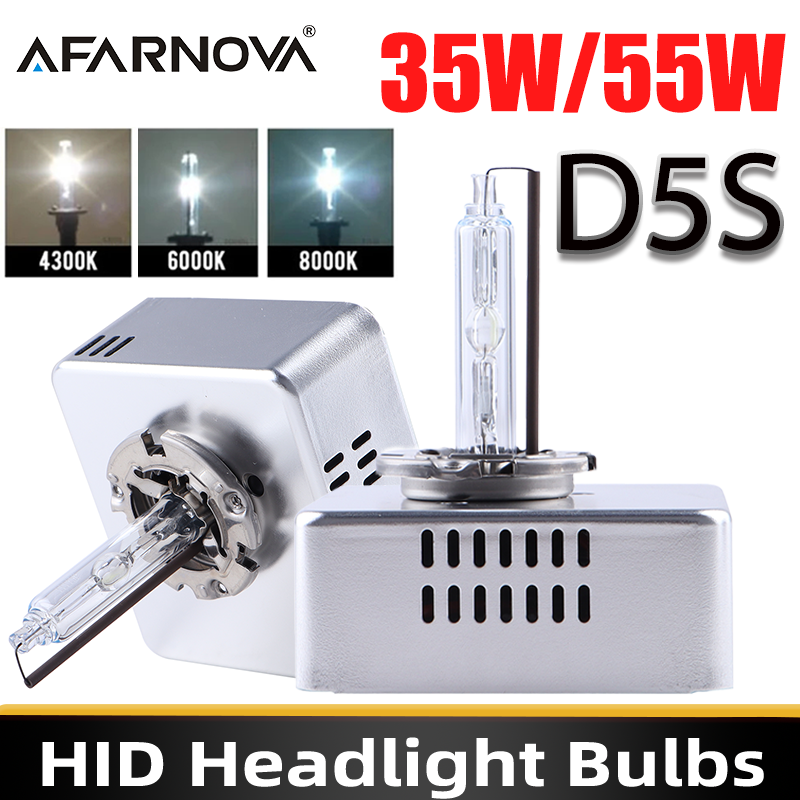 1 pièces 2 pièces 35W 55W HID D5S ampoule xénon HID phares ampoule de phare de voiture HID haute luminosité 4300k 6000k 8000k phares