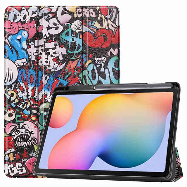 iBuyiWin Soft Silicone Smart Case for Samsung Galaxy Tab S6 Lite 10.4 SM-P610/P615 Tablet Capa Cover With Pencil Holder Funda: Tu Ya