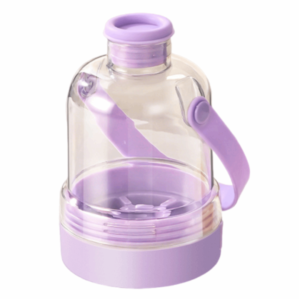 Reusable 2 in 1 Ice Cube Water Bottle 7 Grids Reusable Ice Cube Kettle with Handle Portable Ice Maker Kitchen Tools: green
