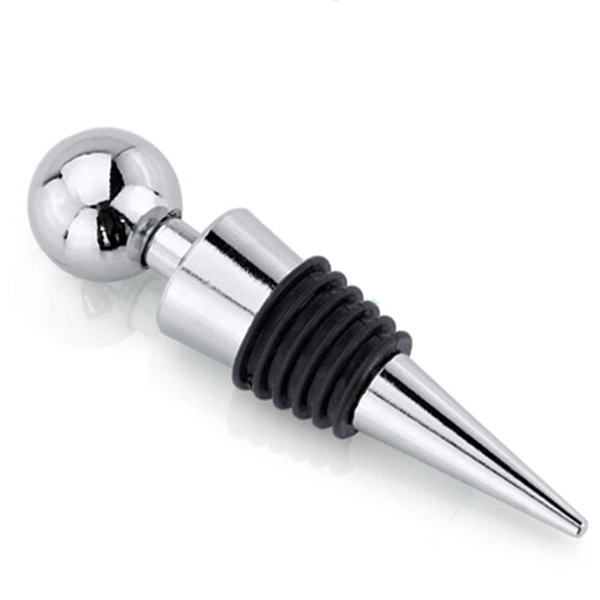 1Pc Stainless Steel Home Bar Wine Collection Red Wine Champagne Bottle Stopper Sealer Round Collar Drip Stop Ring series: 605