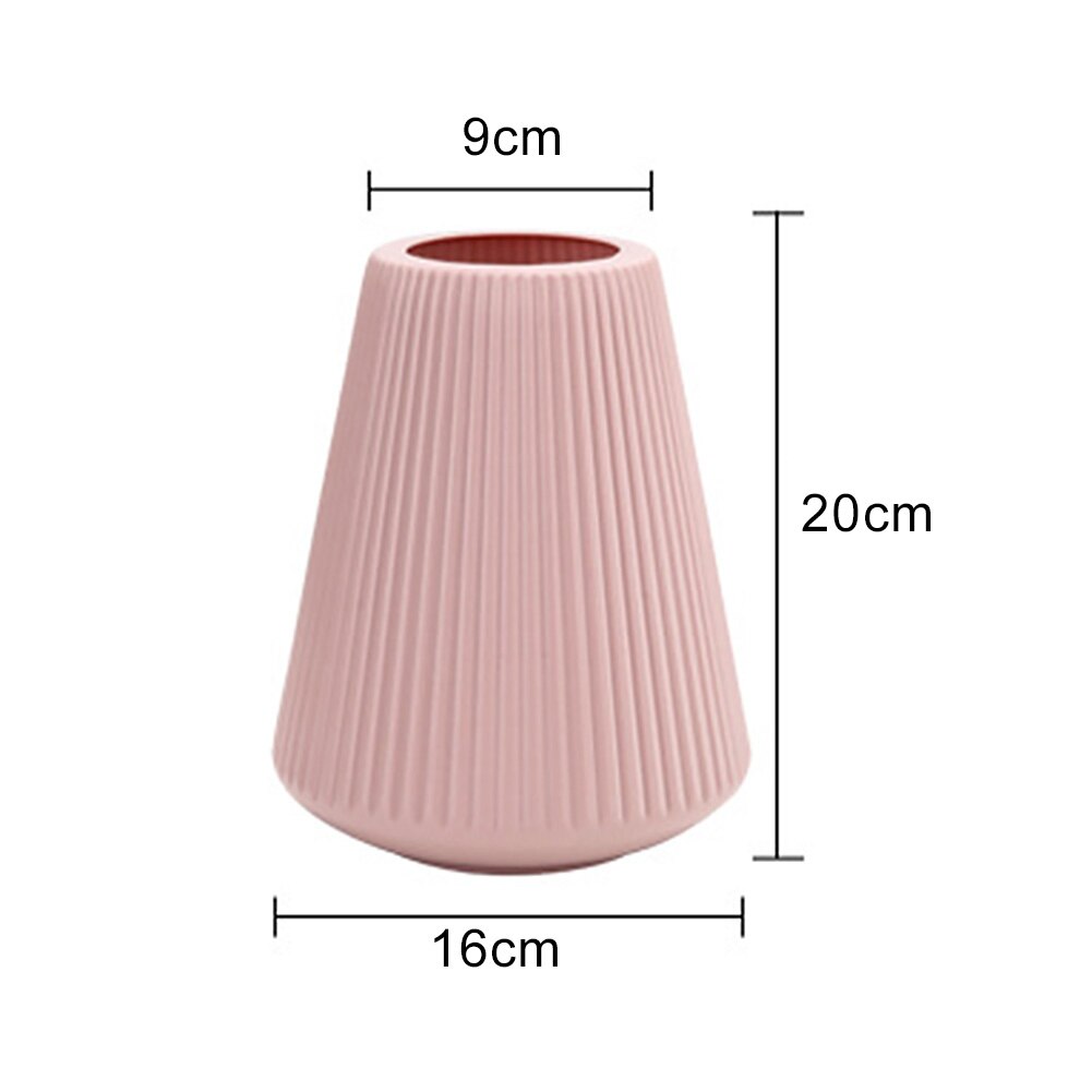 Flower Vase Decoration Home Plastic Vase White Imitation Ceramic Flower Pot Flower Basket Nordic Decoration Vases for Flowers