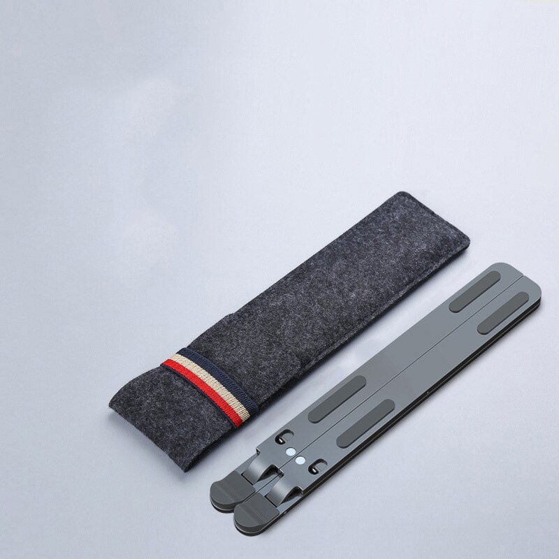 Soporte de ajuste de 8 niveles para MacBook Pro Air 13 15 16, soporte plegable de escritorio de aleación de aluminio para iPad Pro 12,9: Grey