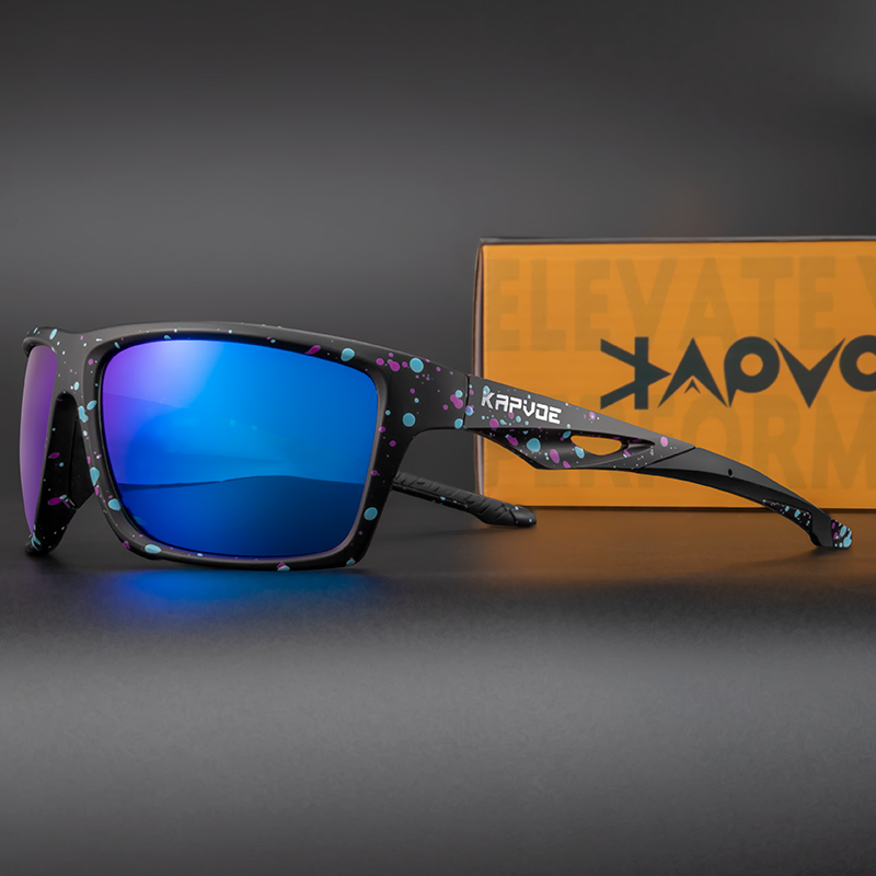 UV400 męskie modne okulary przeciwsłoneczne spolaryzowane okulary sportowe okulary do jazdy kobiety klasyczne męskie okulary przeciwsłoneczne okulary wędkarskie: Pomarańczowy