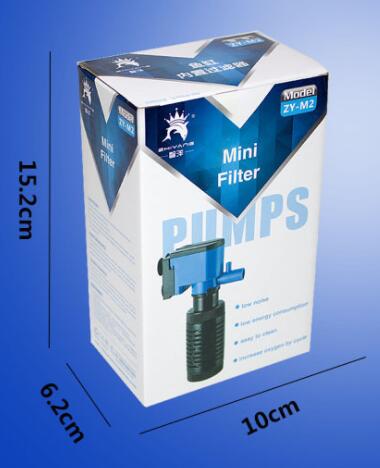 Akvarium vattenfall filter akvarium tre i en syrefiltreringspump akvarium filter filter skimmer akvarium dekoration: Blå